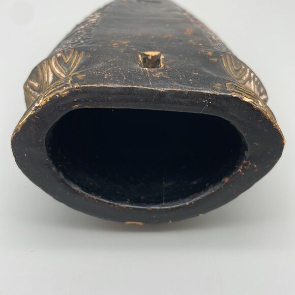 Vintage Japan Tokanabe Ceramic Floral Wall Hanging Plaque Pocket Art Deco - Picture 6 of 11